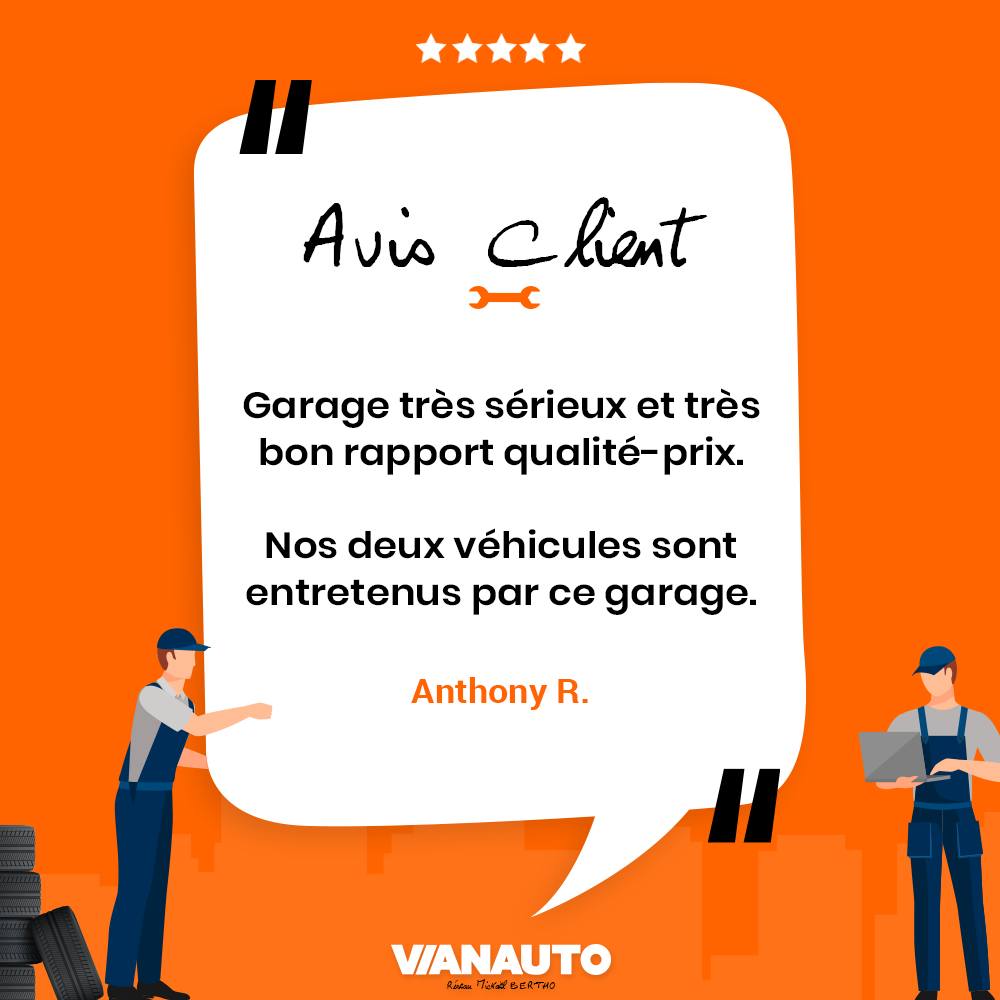 avis client - Garage auto Vianauto