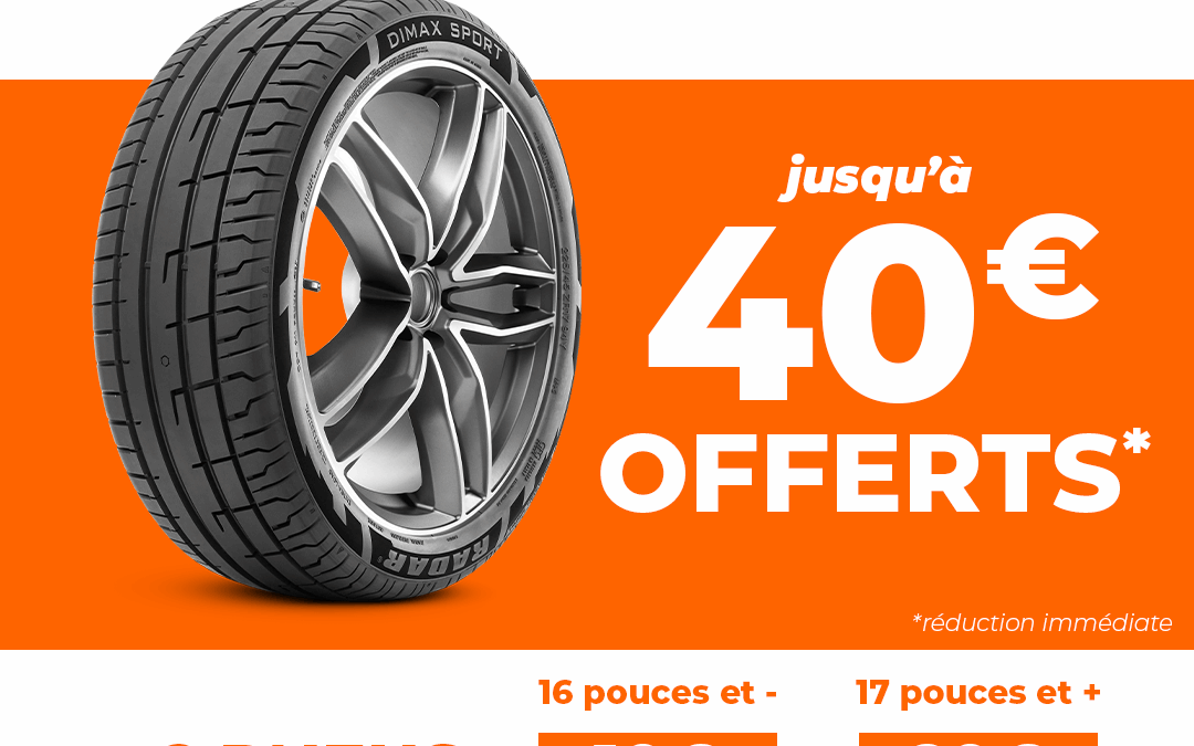 Offre découverte RADAR Tyres