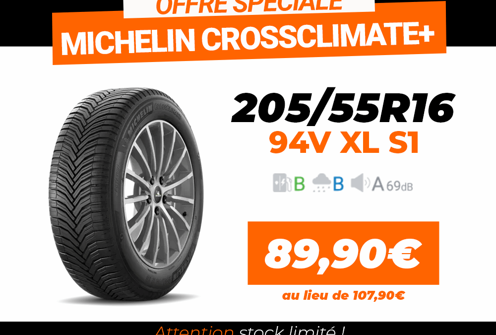 Offre spéciale Michelin CrossClimate+